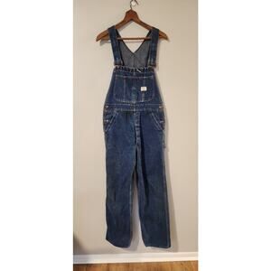 VTG BIG MAC JC-Penney's Denim Overalls UNION MADE SANFORIZED Square Bak 34 x 29